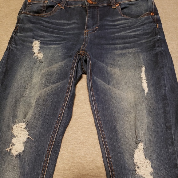 SKINNY RAW HEM JEANS - Picture 2 of 3